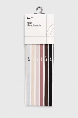 Nike opaski na głowę 6-pack kolor beżowy
