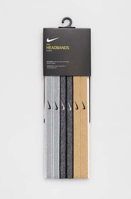 Nike opaski na głowę 6-pack kolor szary