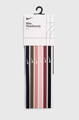 Nike opaski na głowę Jacquard 2.0 6-pack kolor różowy