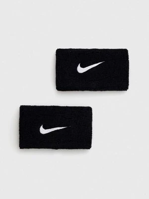 Nike opaski na nadgarstek 2-pack kolor czarny