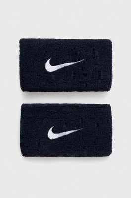 Nike opaski na nadgarstek 2-pack kolor granatowy