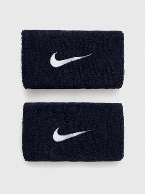 Nike opaski na nadgarstek 2-pack kolor granatowy