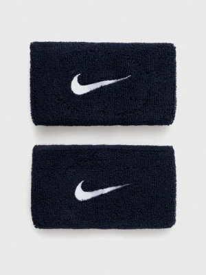 Nike opaski na nadgarstek 2-pack kolor granatowy