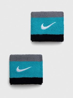 Nike opaski na nadgarstek 2-pack kolor niebieski