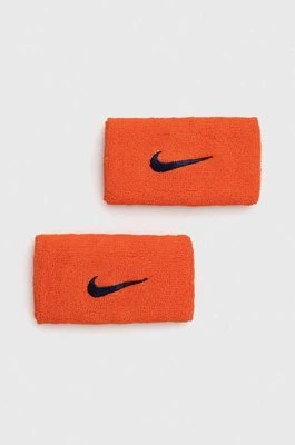 Nike opaski na nadgarstek 2-pack kolor pomarańczowy