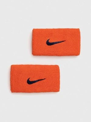 Nike opaski na nadgarstek 2-pack kolor pomarańczowy