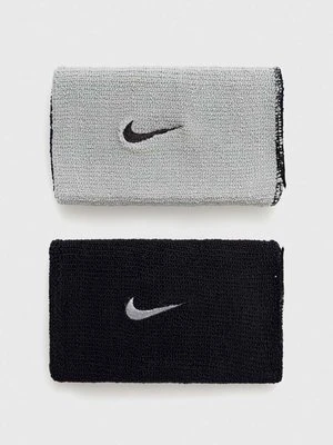 Nike opaski na nadgarstek 2-pack kolor szary