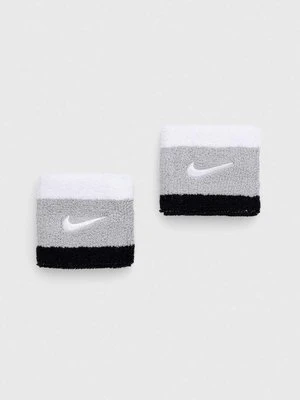 Nike opaski na nadgarstek 2-pack kolor szary