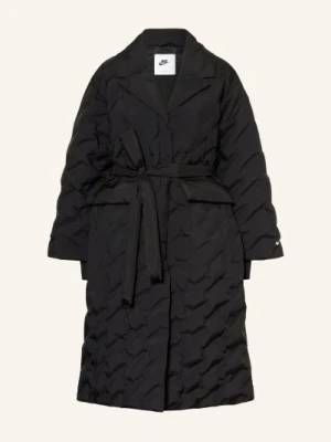 Nike Oversized Puchowy Płaszcz Sportswear Swoosh schwarz