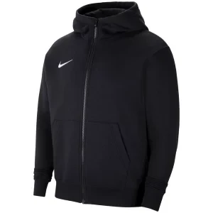 Nike Park 20 Fleece FZ Hoodie CW6891-010, Dla dzieci, Czarne, bluzy, bawełna, rozmiar: M