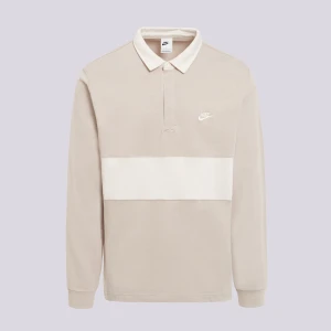 Nike Polo M Nk Club Ls Rugby Top beżowy