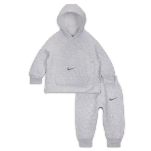 Nike Ready, Set! Dwuczęściowy zestaw z joggerami i bluzą z kapturem dla niemowląt (0–9 M) - Brązowy