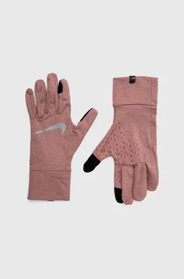 Nike rękawiczki damskie kolor fioletowy