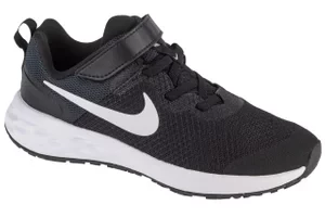 Nike Revolution 6 Kids DD1095-003, Dla chłopca, Czarne, buty do biegania, przewiewna siateczka, rozmiar: 29,5