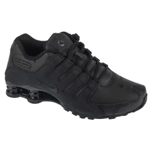 Nike Shox NZ 378341-001, Męskie, Czarne, buty sneakers, skóra syntetyczna, rozmiar: 39