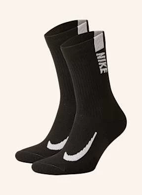 Nike Skarpety Do Biegania Multiplier, 2 Pary schwarz