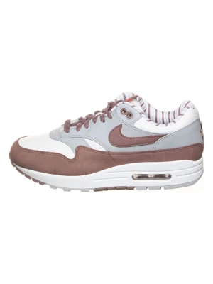Nike Skórzane sneakersy "Air Max 1 Premium" w kolorze biało-szaro-fioletowym rozmiar: 37,5