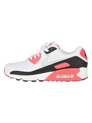 Nike Skórzane sneakersy "Air Max 90" w kolorze różowo-czarno-białym rozmiar: 42,5