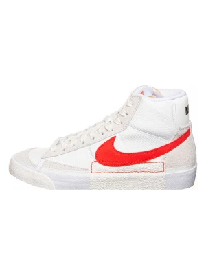 Nike Skórzane sneakersy "Blazer Mid '77 Pro Club" w kolorze biało-czerwonym rozmiar: 41