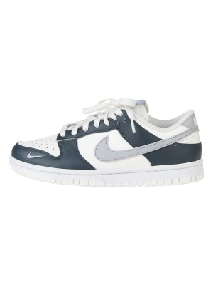 Nike Skórzane sneakersy "Dunk Low" w kolorze biało-szaro-granatowym rozmiar: 36,5