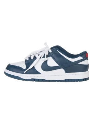Nike Skórzane sneakersy "Dunk Low" w kolorze granatowo-białym rozmiar: 40,5