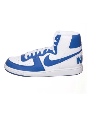 Nike Skórzane sneakersy "Terminator High" w kolorze biało-niebieskim rozmiar: 44