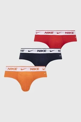 Nike slipy 3-pack męskie kolor pomarańczowy