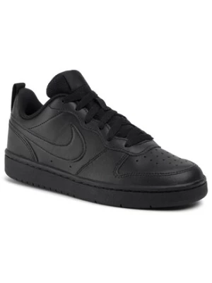 Nike Sneakersy Court Borough Low 2 (GS) BQ5448 001 Czarny