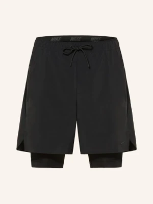 Nike Spodenki Treningowe 2 W 1 Unlimited schwarz