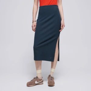 Nike Spódniczka W Nsw Nk Chll Knt Rib Md Skirt granatowy