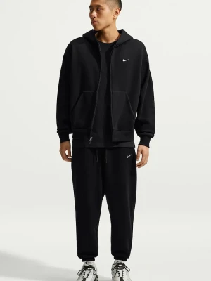 Nike Sportswear bluza rozpinana z kapturem męska z bawełną Solo Fleece czarny