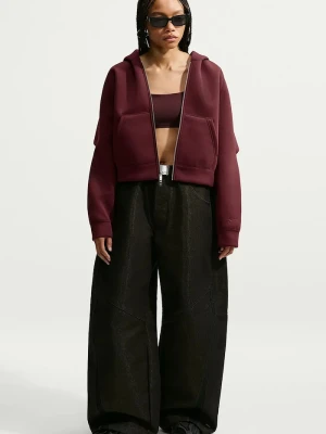 Nike Sportswear bluza z kapturem damska bordowy