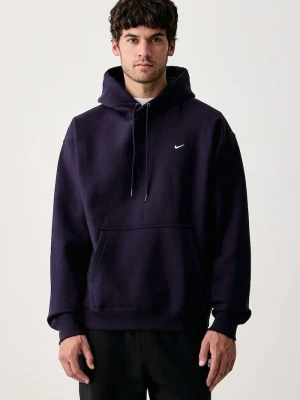 Nike Sportswear bluza z kapturem męska z bawełną Solo Swoosh fioletowy