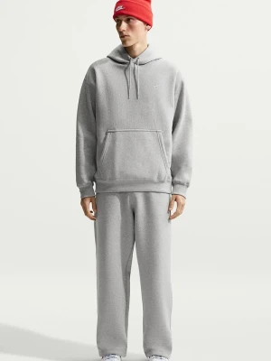 Nike Sportswear bluza z kapturem męska z bawełną Solo Swoosh szary