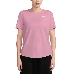 Nike Sportswear Club Essentials DX7902-645, Damskie, Różowe, t-shirty, bawełna, rozmiar: M