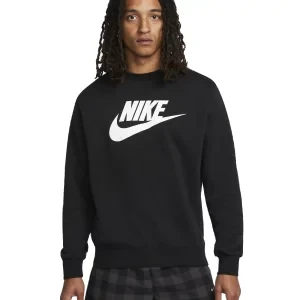 Nike Sportswear Club Fleece DQ4912-010, Męskie, Czarne, bluzy, bawełna, rozmiar: L