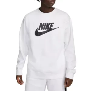 Nike Sportswear Club Fleece DQ4912-100, Męskie, Białe, bluzy, bawełna, rozmiar: L