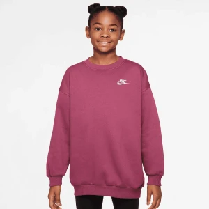 Nike Sportswear Club Fleece Oversized Crew uniseks T-Shirty i Topy czerwony rozmiar Odzież