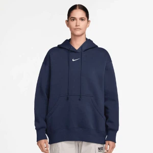 Nike Sportswear Fleece Oversize Hoodie kobiety Bluzy niebieski rozmiar Odzież