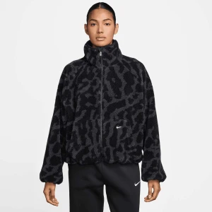 Nike Sportswear High-Pile Fleece Jacket kobiety Bomberki czarny rozmiar Odzież
