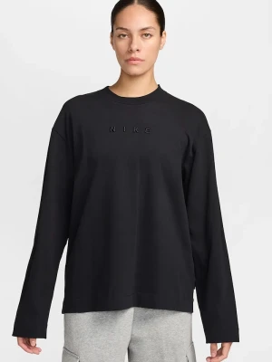 Nike Sportswear longsleeve damski bawełniany Luxe czarny