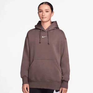 Nike Sportswear Phoenix Fleece Oversized Hoodie kobiety Bluzy szary rozmiar Odzież