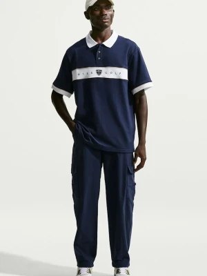 Nike Sportswear polo męskie z bawełną Fairway Fresh Dri-FIT granatowy