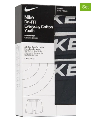 Nike Sportswear Slipki (3 pary) w kolorze czarnym rozmiar: 164