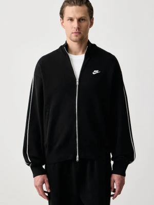 Nike Sportswear sweter rozpinany męski z bawełną Club czarny