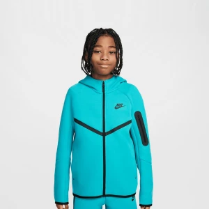 Nike Sportswear Tech Fleece Full-Zip Hoodie uniseks T-Shirty i Topy turkusowy rozmiar Odzież