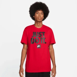 Nike Sportswear Tee Fran JDI Verbiage mężczyźni T-Shirty i Polo czerwony rozmiar Odzież