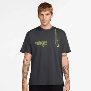 Nike Sportswear Tee M90 Swoosh Sport mężczyźni T-Shirty i Polo szary rozmiar Odzież