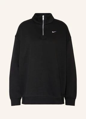 Nike Sweter Oversized Typu Troyer Sportswear schwarz
