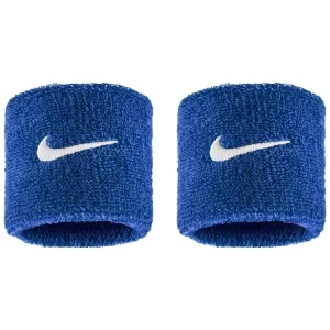 Nike Swoosh Classic Wristbands 2PK N1012405-400, Unisex, Niebieskie, opaski na rękę, bawełna, rozmiar: One size